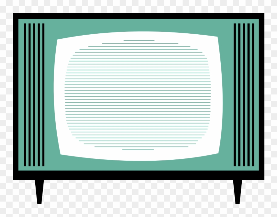 Old Fashioned Tv Set By Rones - Old Style Tv Clipart - Png Download