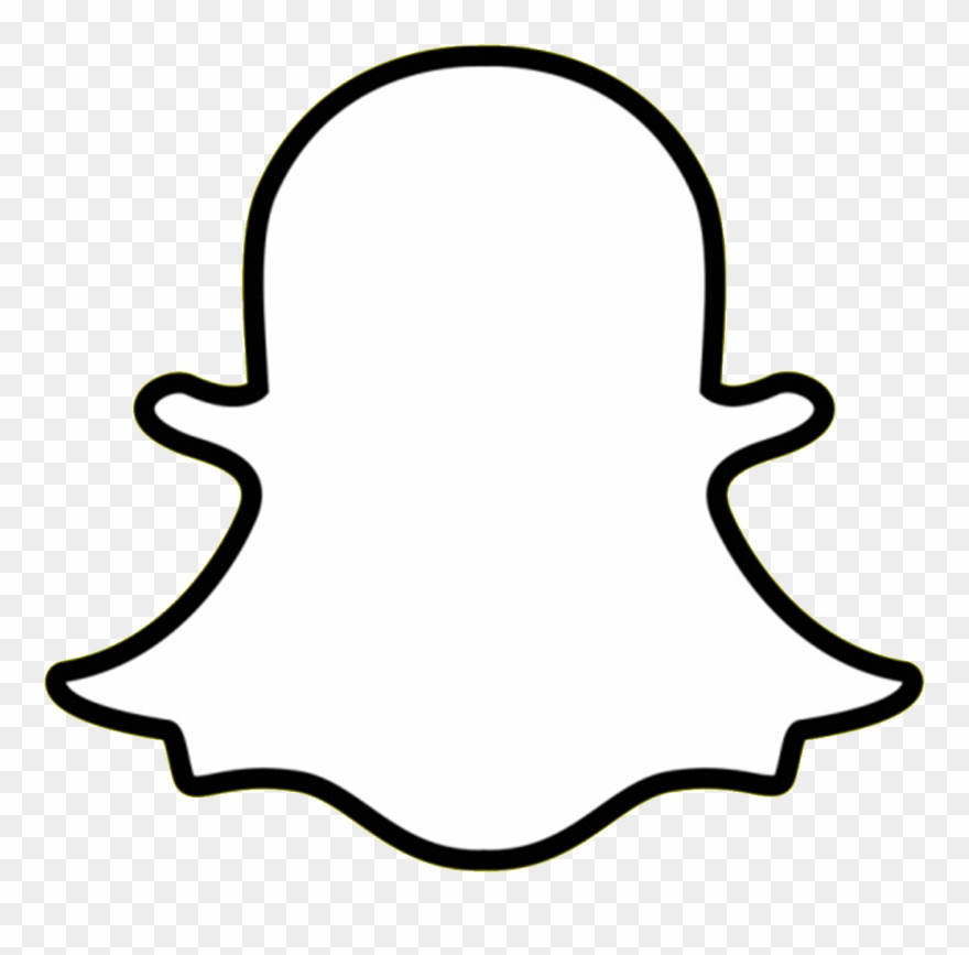 Snapchat Logo Png - Snapchat Black And White Logo Clipart