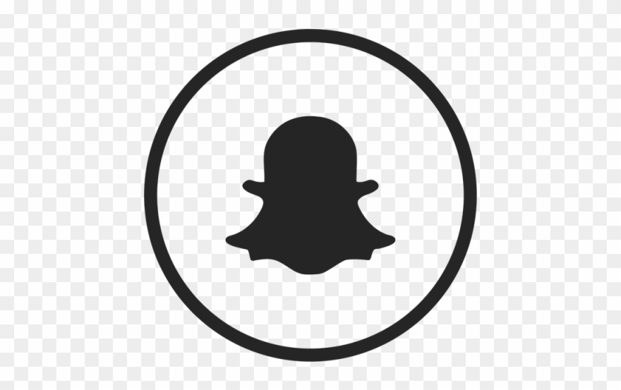 Icon Snap Chat And - Snapchat Icon Black And White Clipart