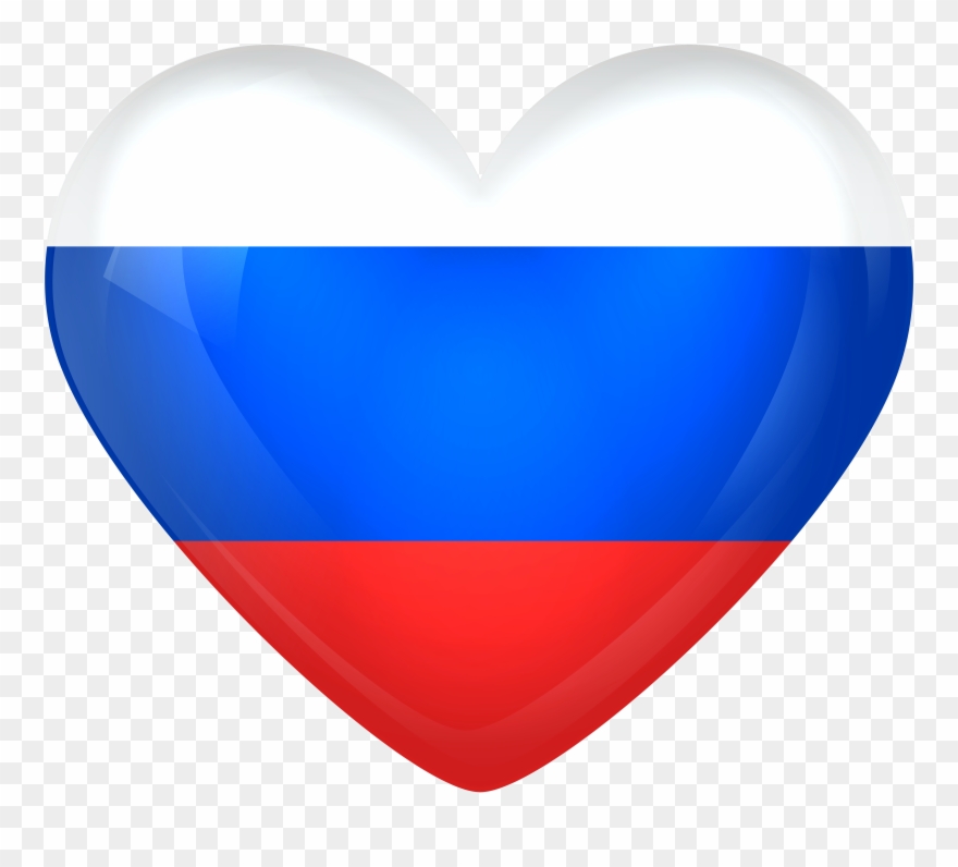 Russian Flag Heart Png Clipart