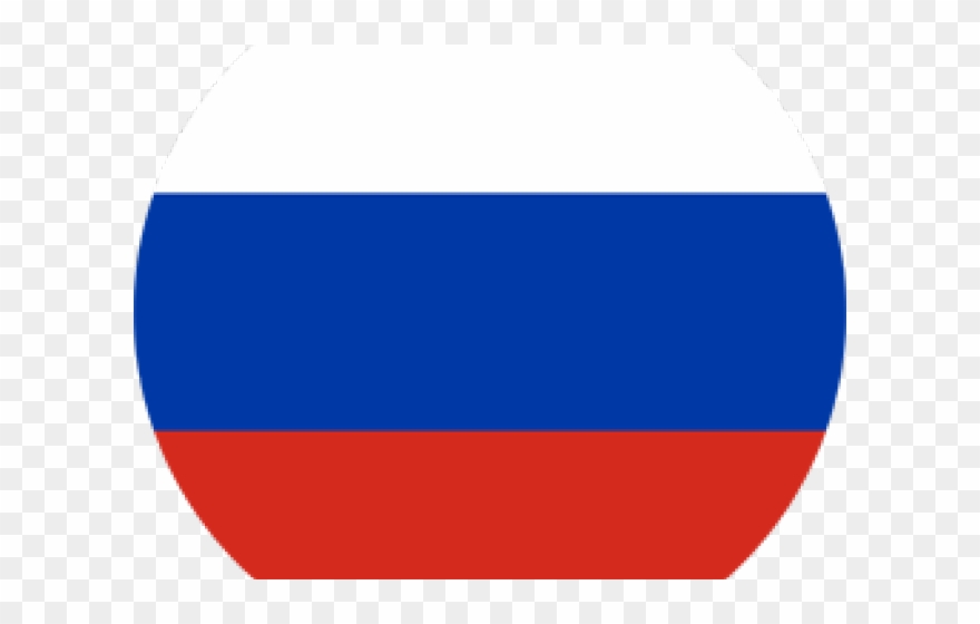 Flag Clipart Russia - Circle - Png Download
