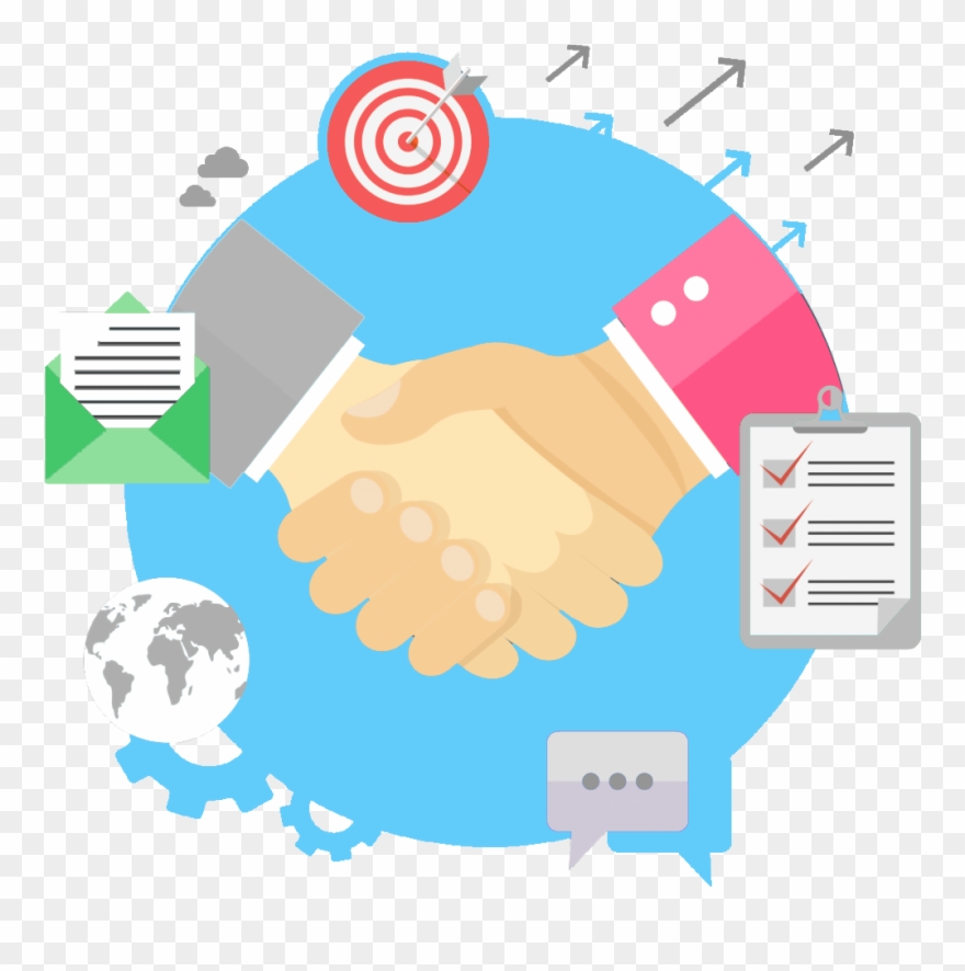 Handshake Clipart Commitment - Business Relationship Business Clipart - Png Download