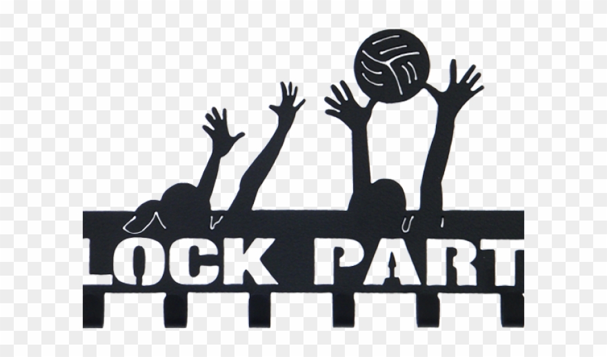 Volleyball Clipart Block - Volleyball En Blanco Y Negro - Png Download