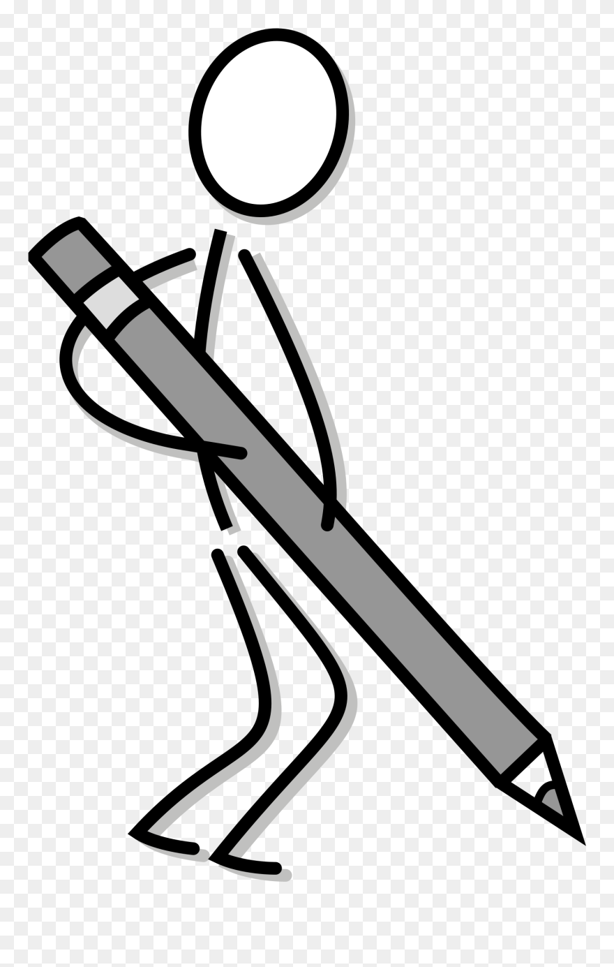 Art Studio Membership - Stick Figure Writing Book Clipart