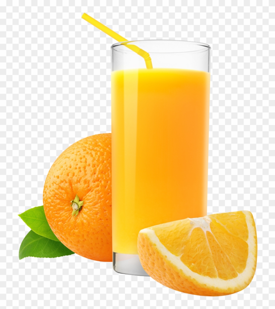 Orange And Orange Juice Clipart