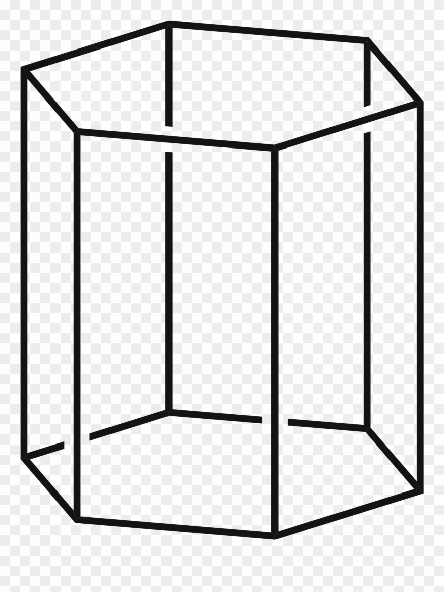Open - Prisme À Base Hexagonale Clipart