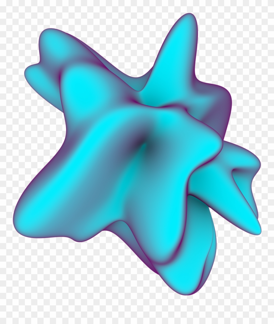 A Piece From “amorphous,” A Pack Of 3d Shapes On Transparent Clipart