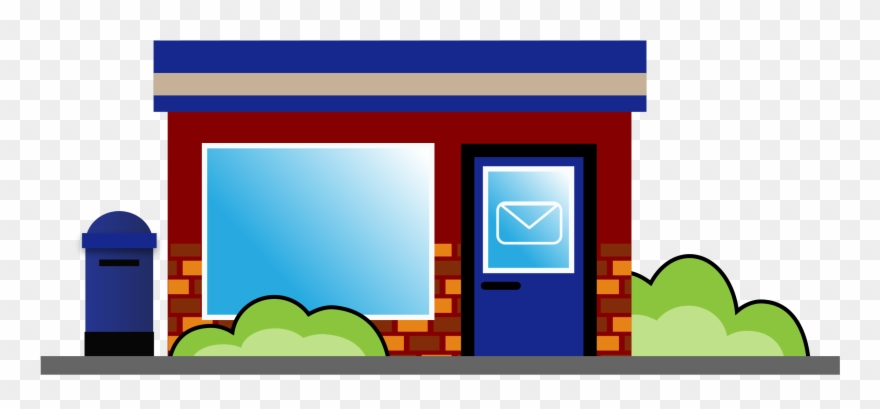 Big Image - Post Office Vector Png Clipart