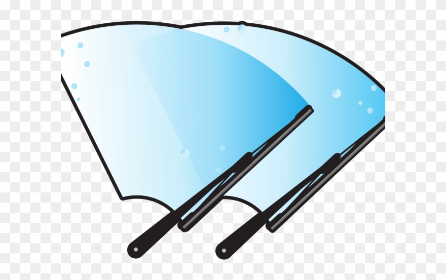 Blue Car Clipart Car Window - Windscreen Wipers Clipart - Png Download