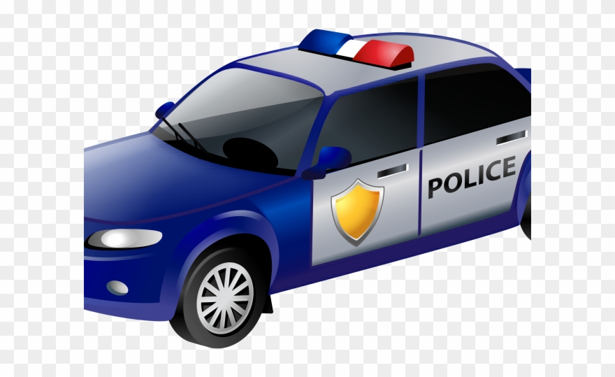 Blue Car Clipart Cheap Car - Blue Police Car Clipart - Png Download