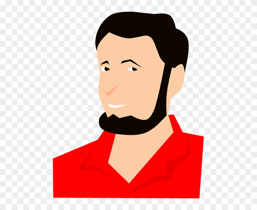 Man, Cartoon, Character, Profile, Avatar, Hair, Smile - Man Cartoon Profile Clipart