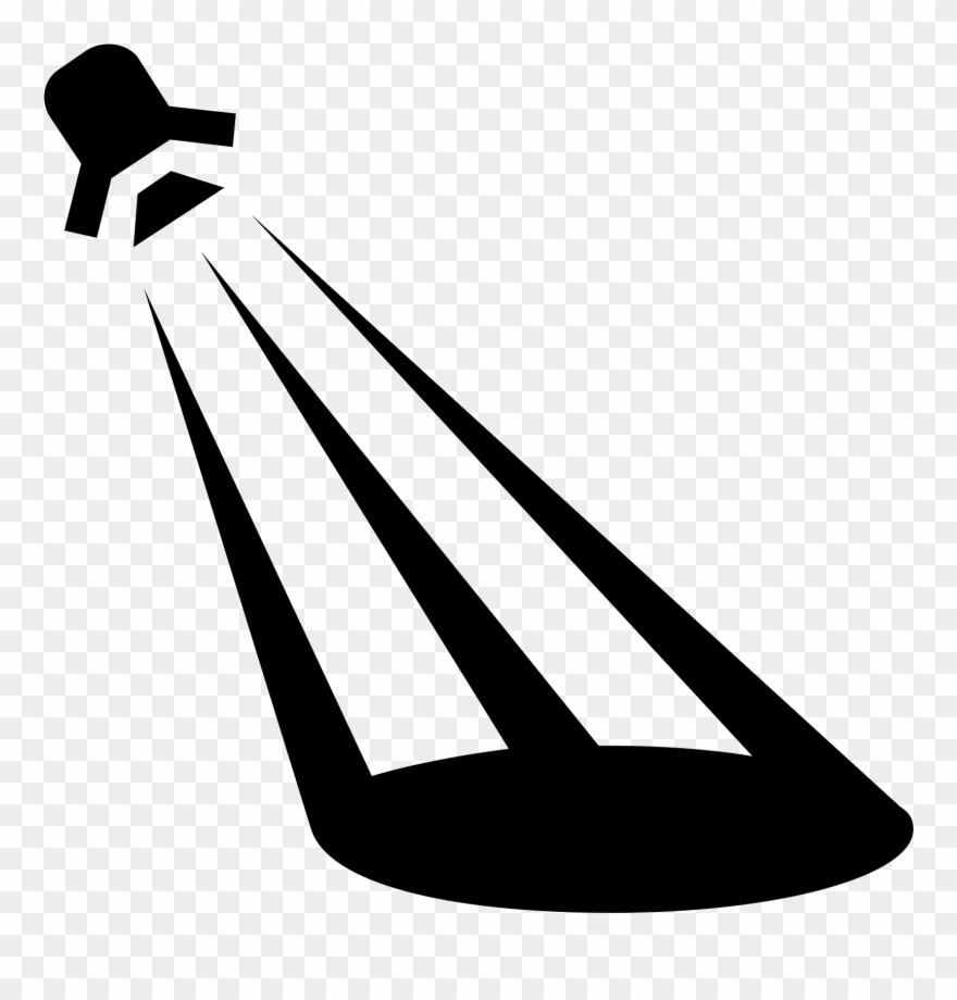 The Icon Is A Picture Of A Spotlight - Spotlight Icon Clipart