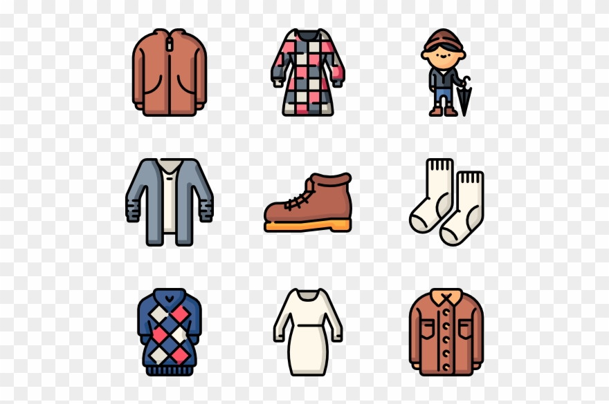 Autumn Clothes - Clothing Clipart