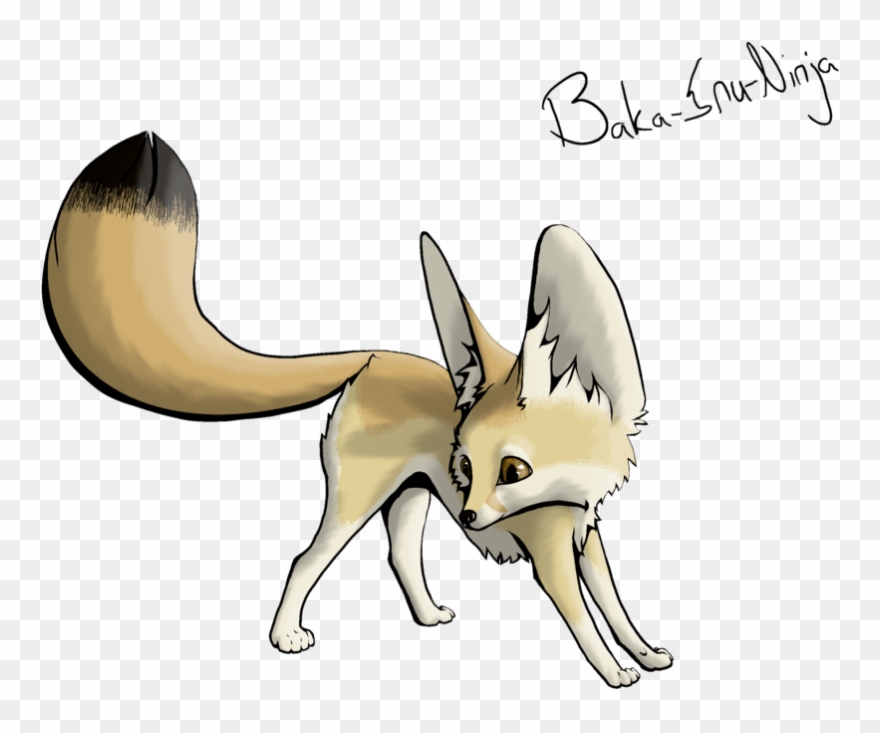 Fox Clipart Transparent Background - Draw A Fennec Fox - Png Download
