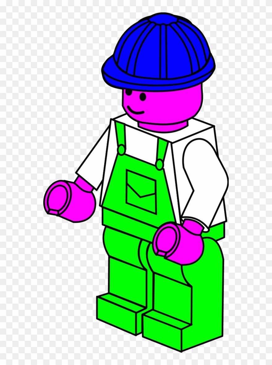 Lego Town Worker - Lego Clipart - Png Download