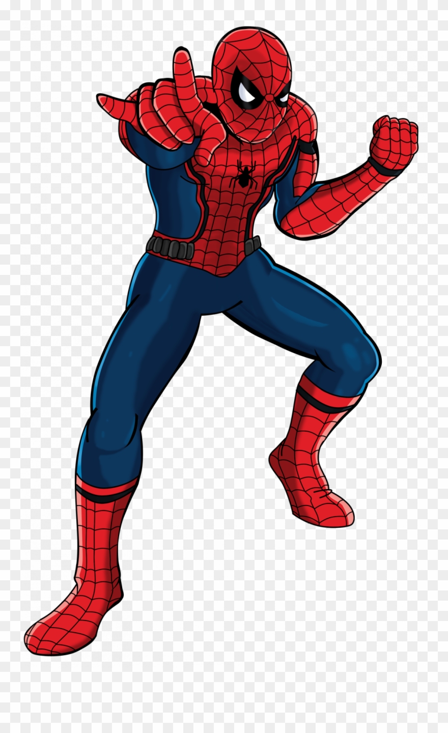 How To Draw A Spiderman Step By Easy Realistic - Spectacular Spider Man Civil War Clipart