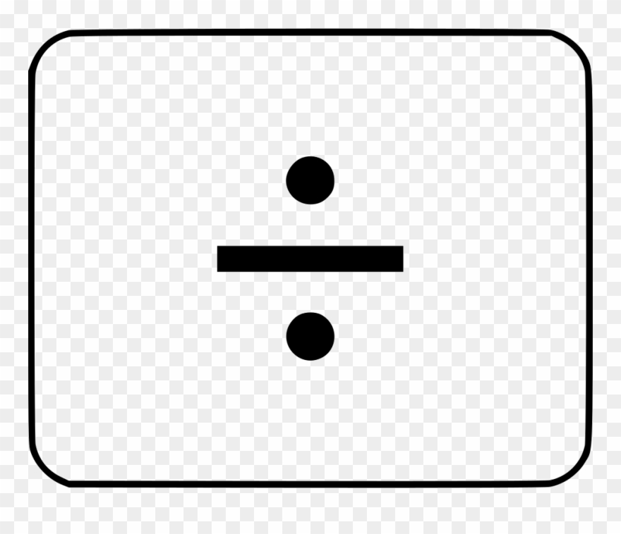 Divide Function Operation Math Comments - Circle Clipart