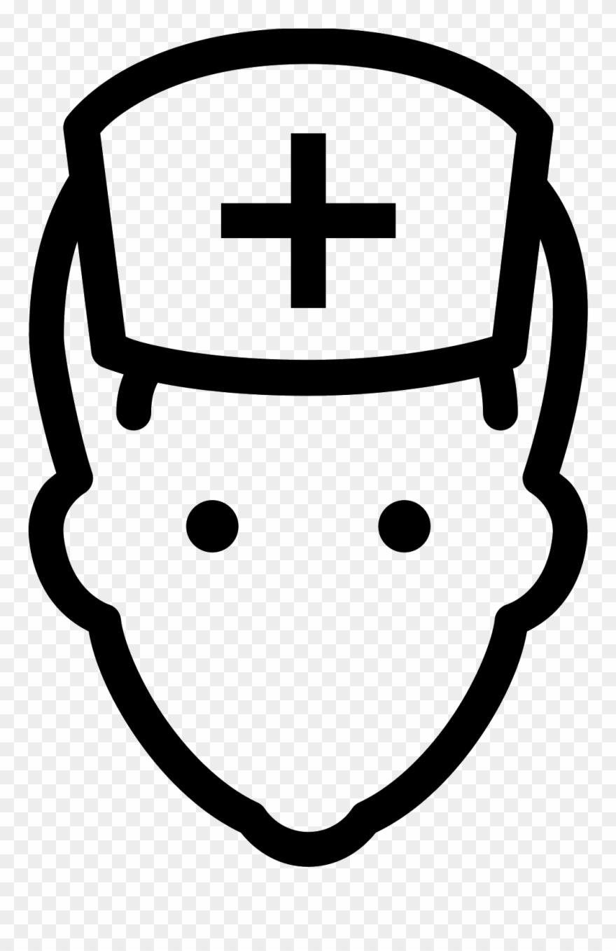 Nurse Male Icon - Nurse Clipart Black And White Transparent - Png Download