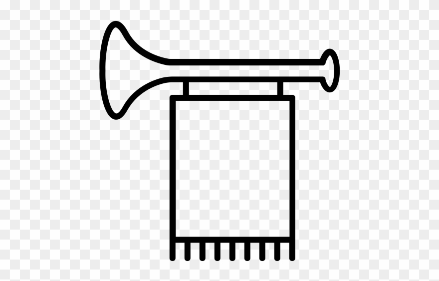 Medieval Trumpet Icon Clipart
