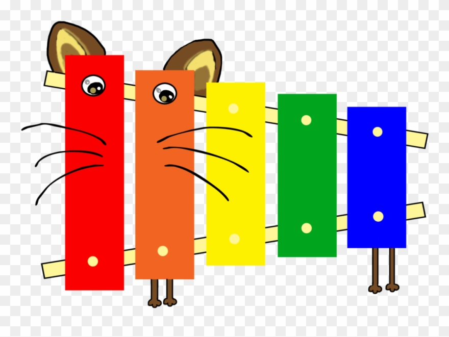 Xylophone Clipart Black And White - Xylophone Transparent Clipart - Png Download