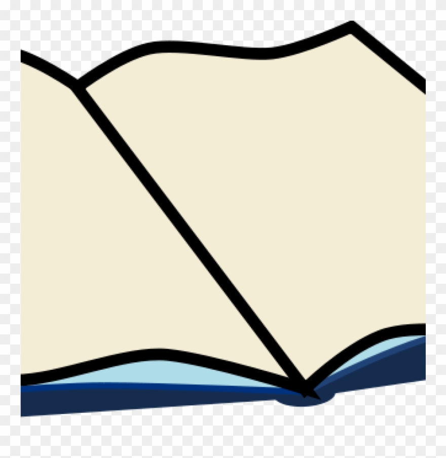 Clipart Open Book Turtle Clipart Hatenylo - Cara Menggambar Buku Terbuka - Png Download