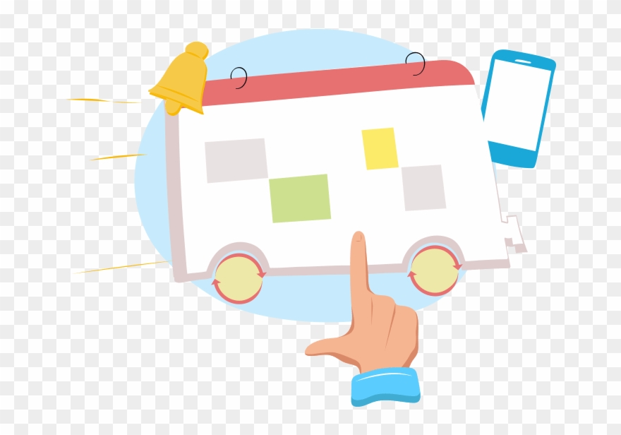 Set Up, Sync, And Access On The Go - Illustration Clipart