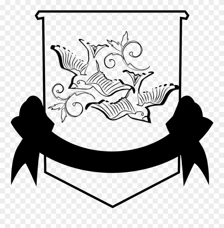 Banner Doves Transparent - Banner Design Transparente Png Clipart