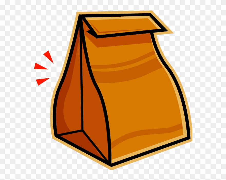 Clip Art Lunch Bag - Sack Lunch Clipart - Png Download