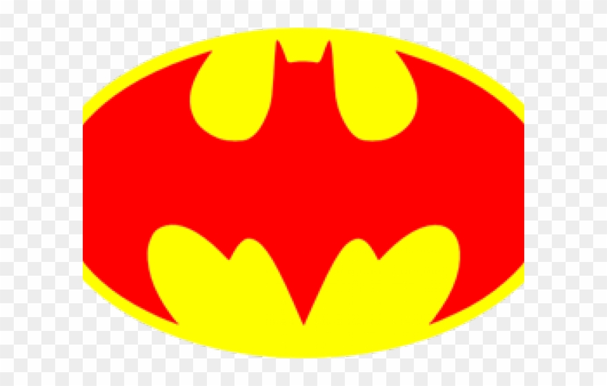 Batman Logo Red Transparent Clipart