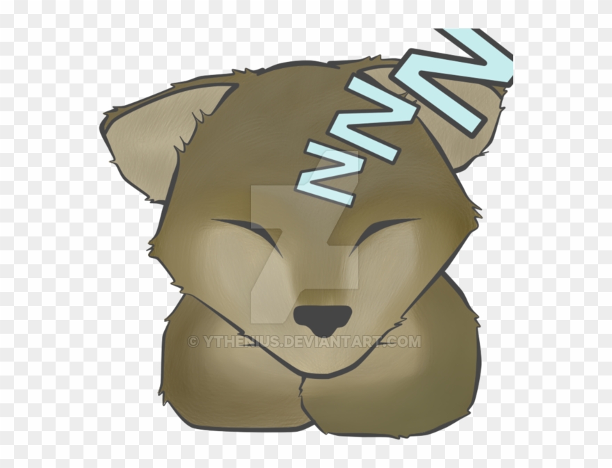 Sleepy Wolf Twitch Emote - Sleepy Wolf Clipart