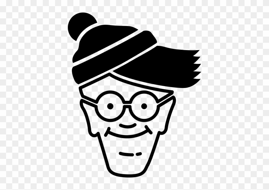 Rubber Stamp Stampmore Industries - Black And White Where's Waldo Clipart