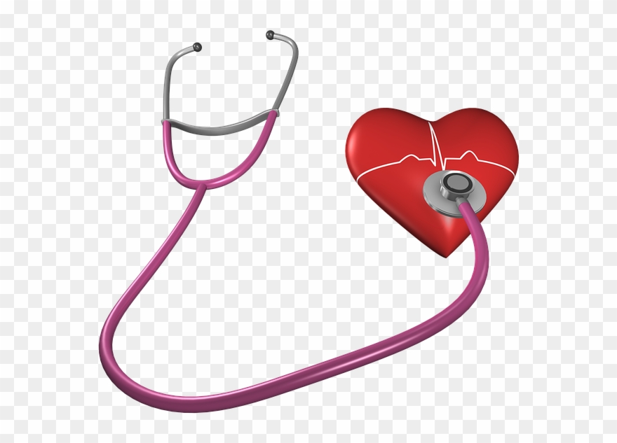 Heart, Shape, Stethoscope, Health Care, Heart Shape - Hypertension No Background Clipart