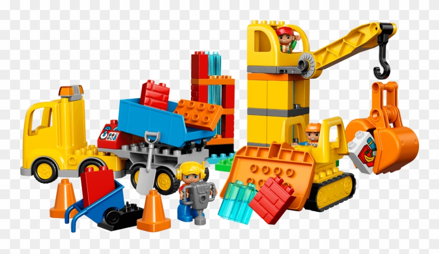 Lego Clipart Duplo - Lego Duplo Construction Site - Png Download