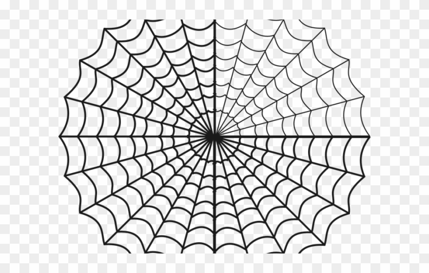 Drawn Spider Web Circle - Charlotte's Web Spider Web Clipart