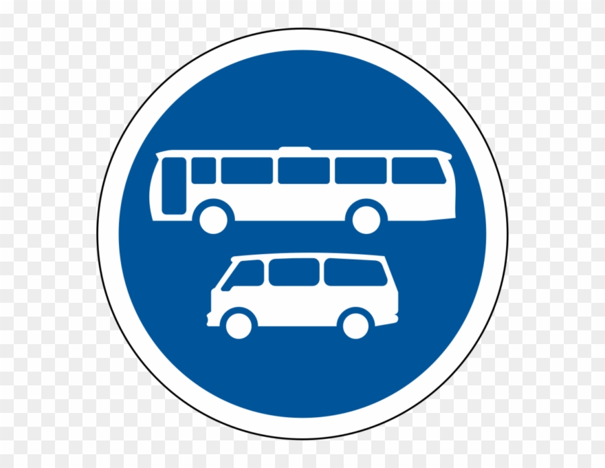 Buses & Minibuses - R301 Road Sign Clipart