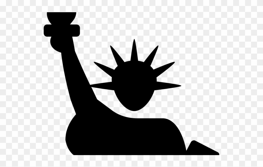 Statue Of Liberty Clipart Crown - Statue Of Liberty Hand Icon - Png Download