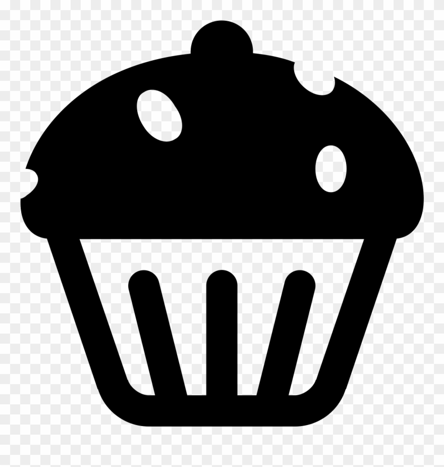 Black And White Stock Icon Free Download Png - Cup Cake Icons Clipart