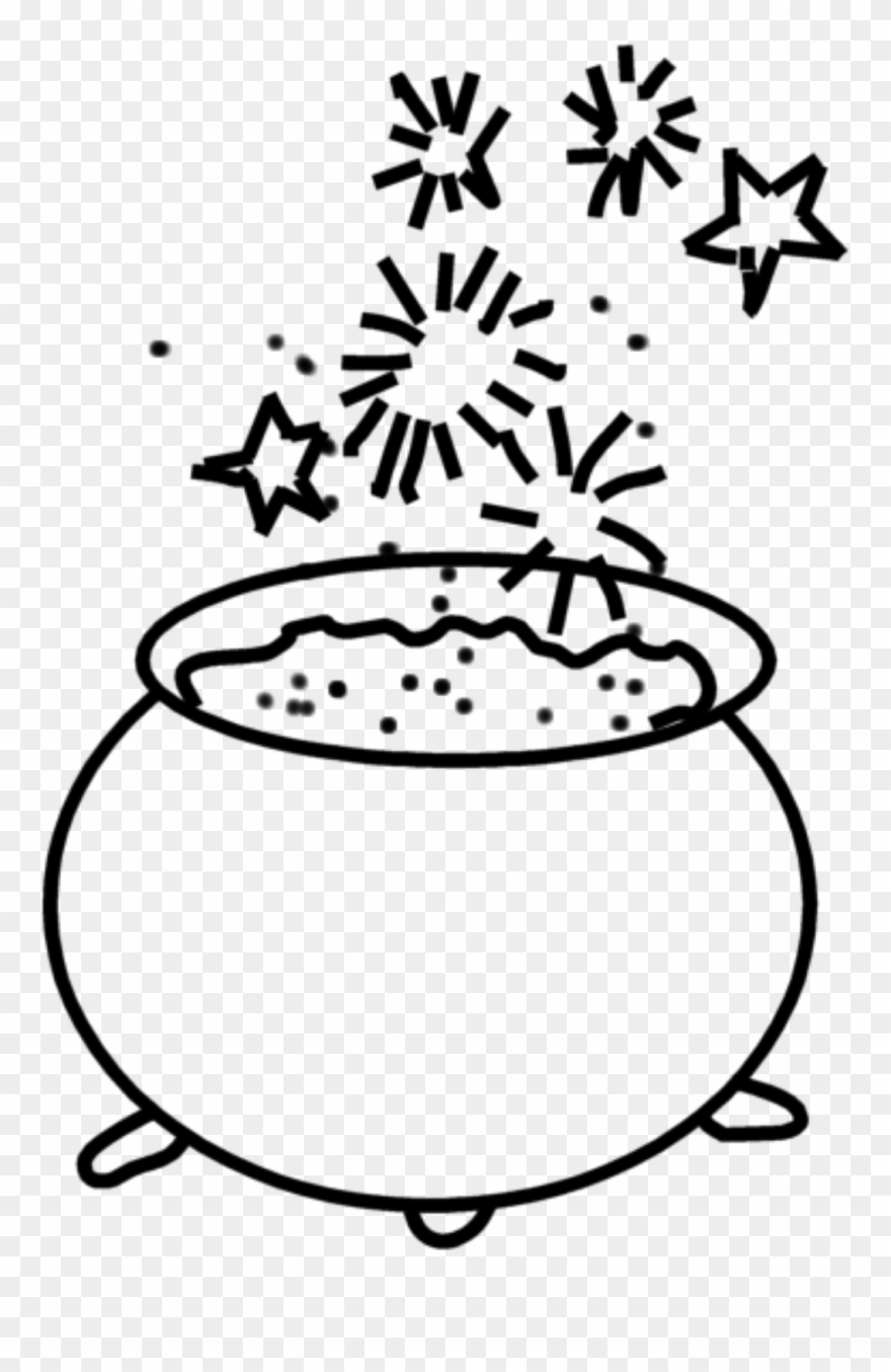 Friday, October 31, - Cauldron Black And White Clipart Free - Png Download