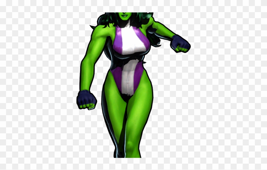 She Hulk Clipart Black And White - Marvelvscapcom She Hulk - Png Download