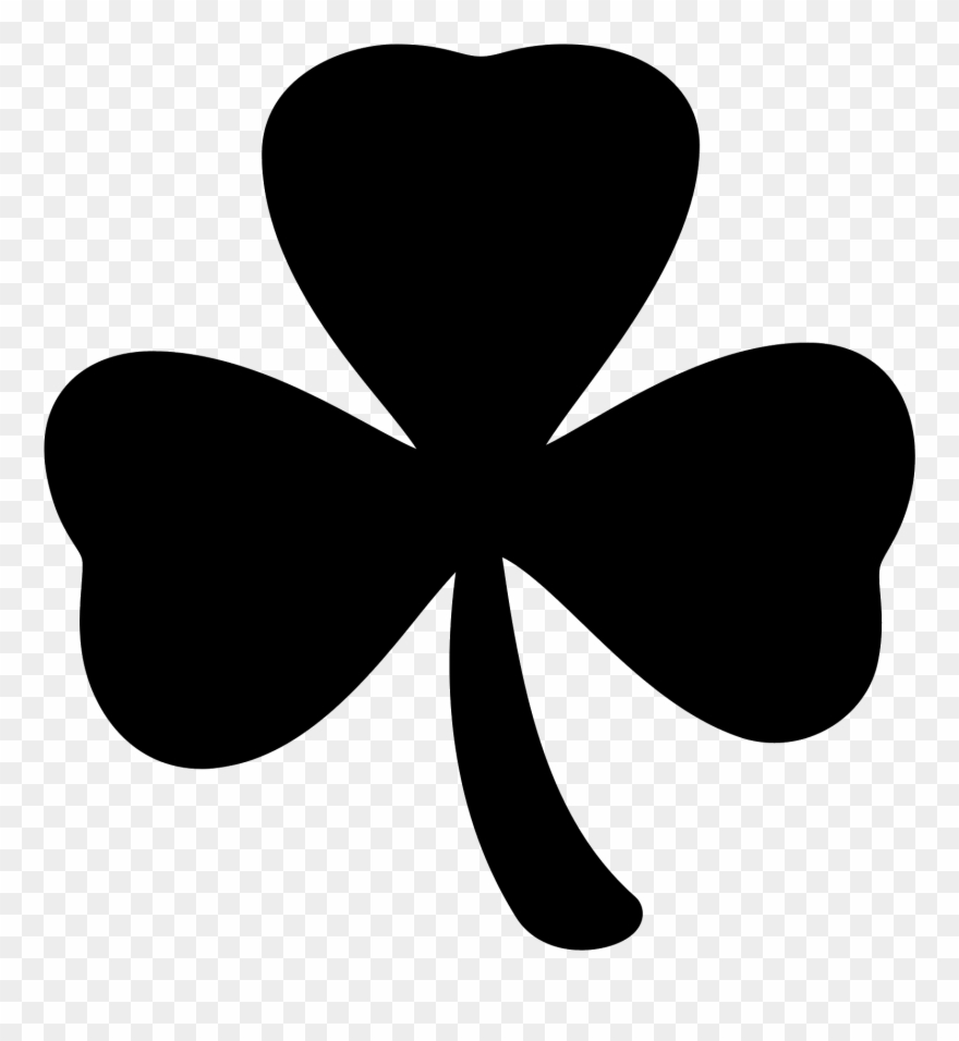 Download Computer Icons Shamrock Fourleaf - Black Three Leaf Clover