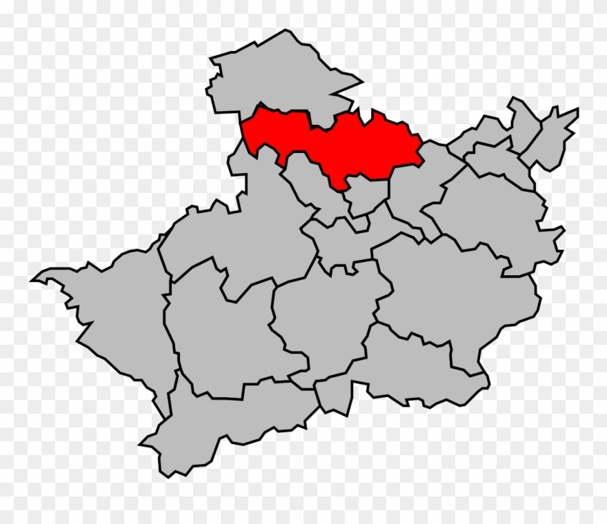 Map Canton Code 27 - Canton Of Nonancourt Clipart