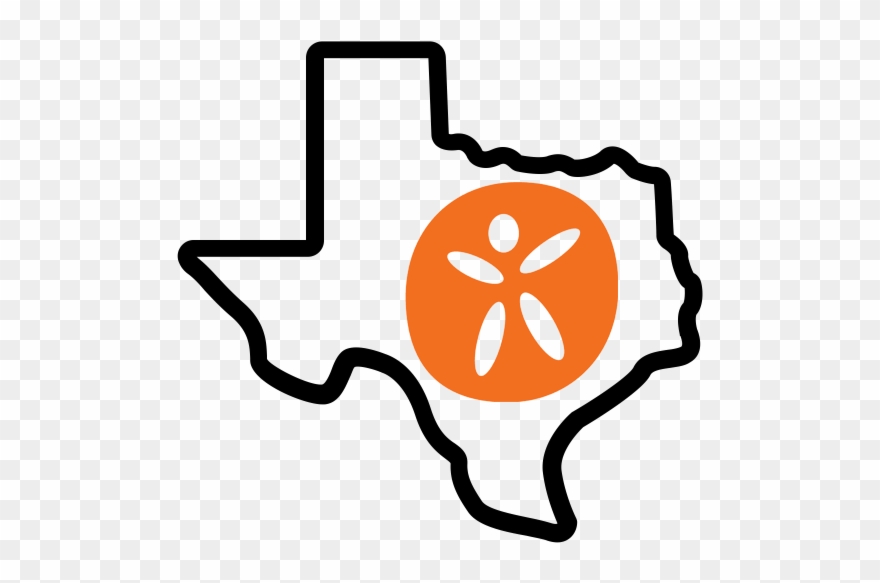 Texas Outline - Texas Outline With Heart Clipart
