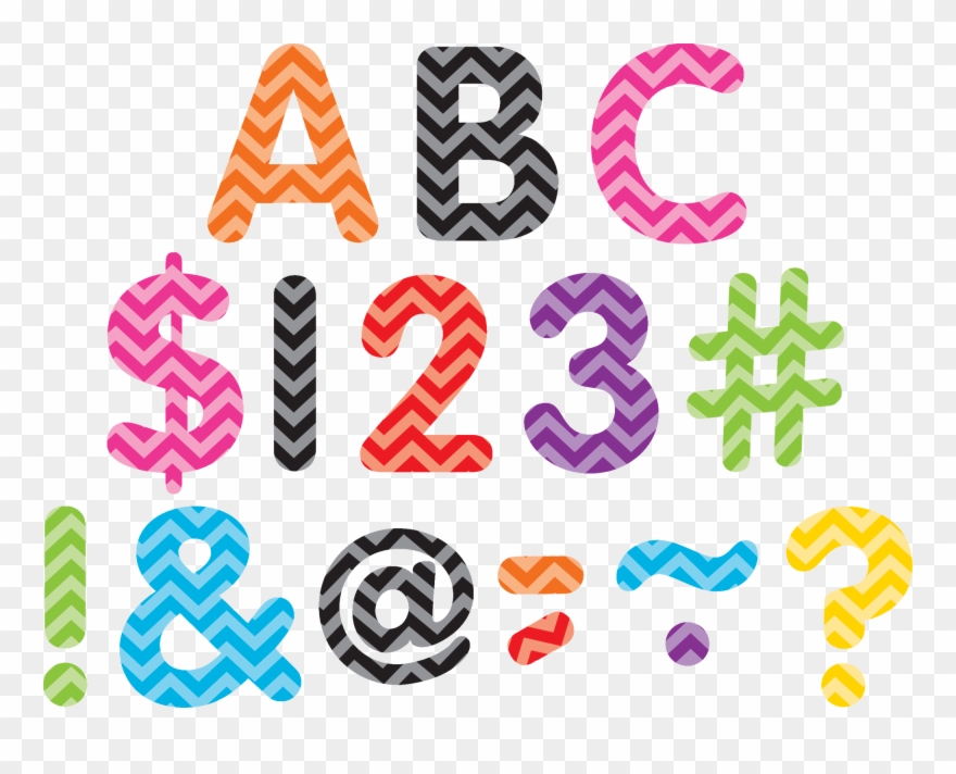 Tcr5566 Chevron Classic 2" Letters Uppercase Pack - Teacher Created Resources Tcr5566 Chevron Classic 2 Clipart