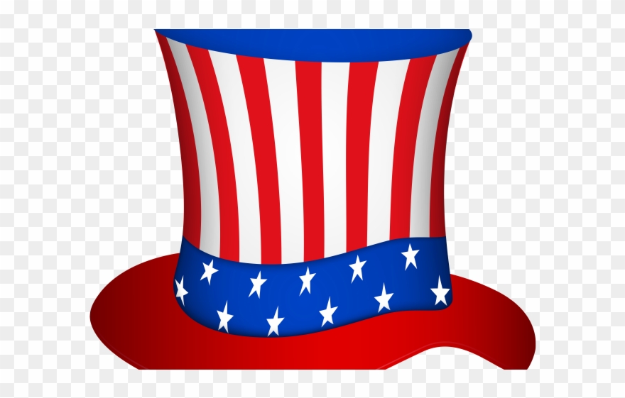 Patriotic Clipart Uncle Sam Hat - Usa Uncle Sam Hat - Png Download