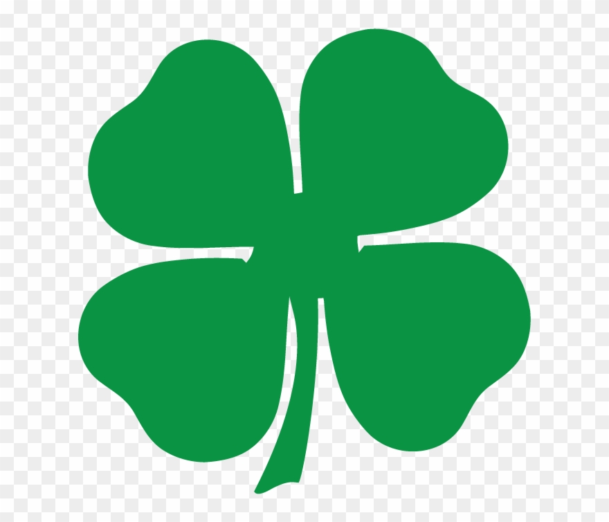 Irish Clip Neck - Four Leaf Clover Clip Art - Png Download