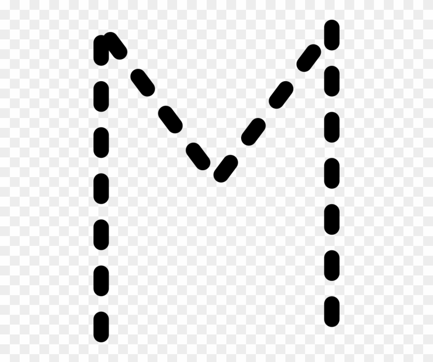 Letter M Tracing Clipart