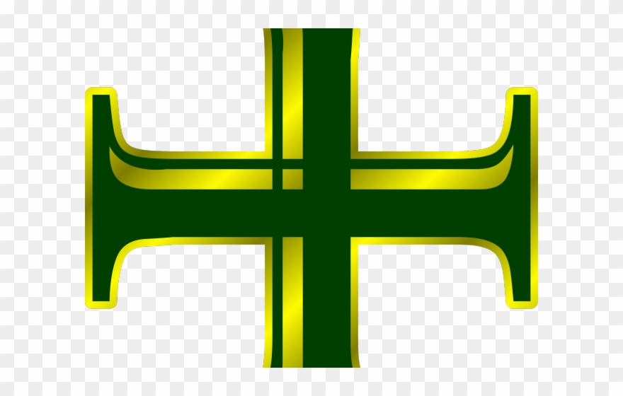 Cross Clipart Green - Portable Network Graphics - Png Download