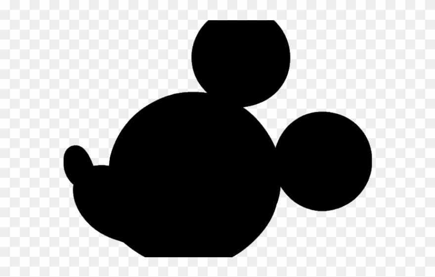Mickey Mouse Ears Clipart - Mickey Mouse Logo Black - Png Download