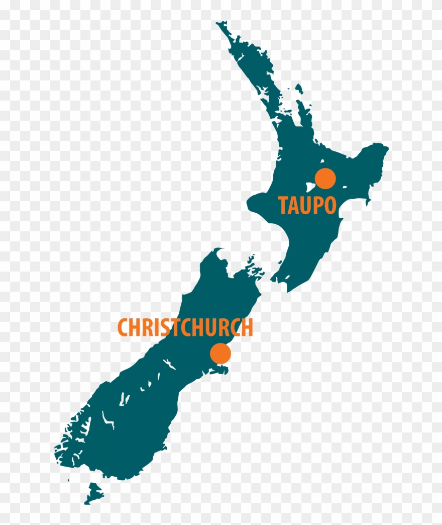 It Only Requires A Real Pilgrimage To Get There Yet - New Zealand Simple Map Clipart
