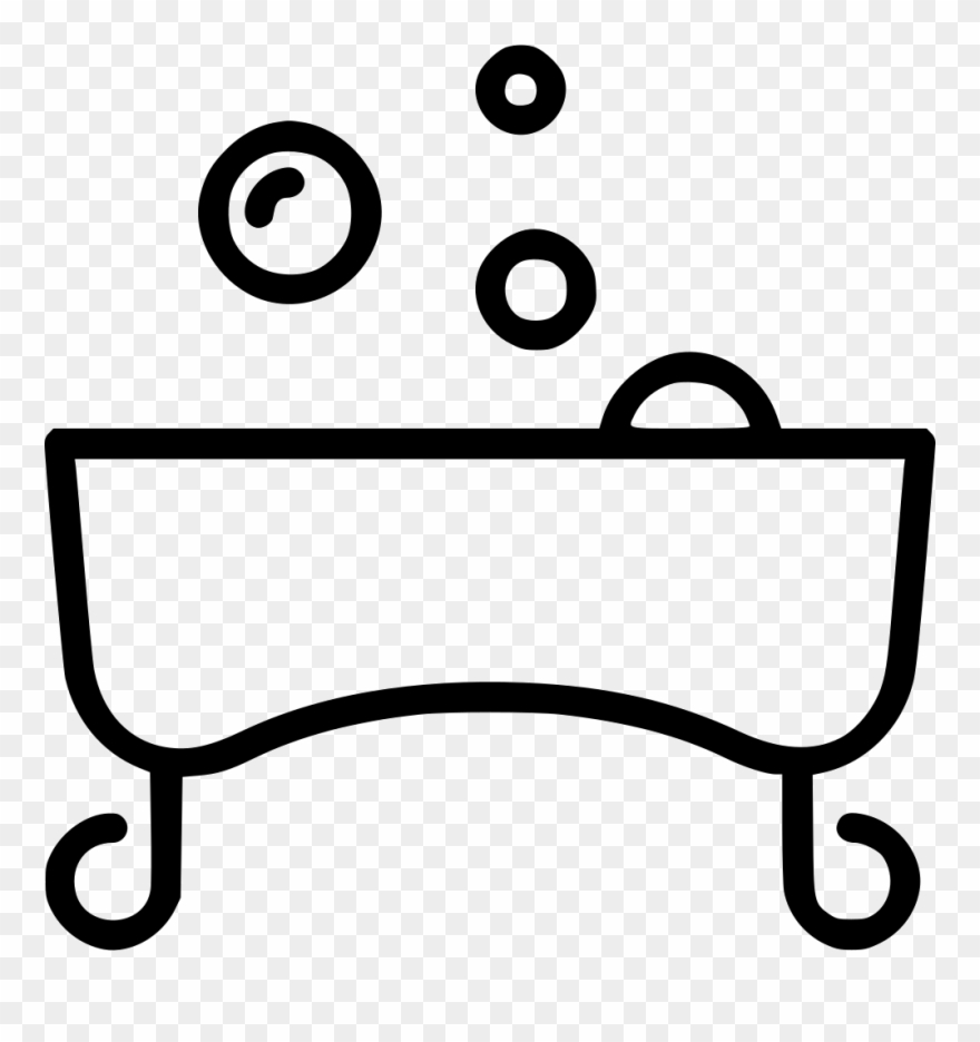 Tub Bathroom Wash Svg - Bathtub Clipart